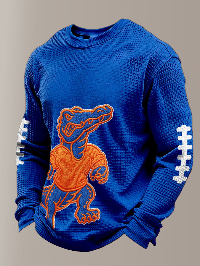 Men's Football Print Waffle T-shirt