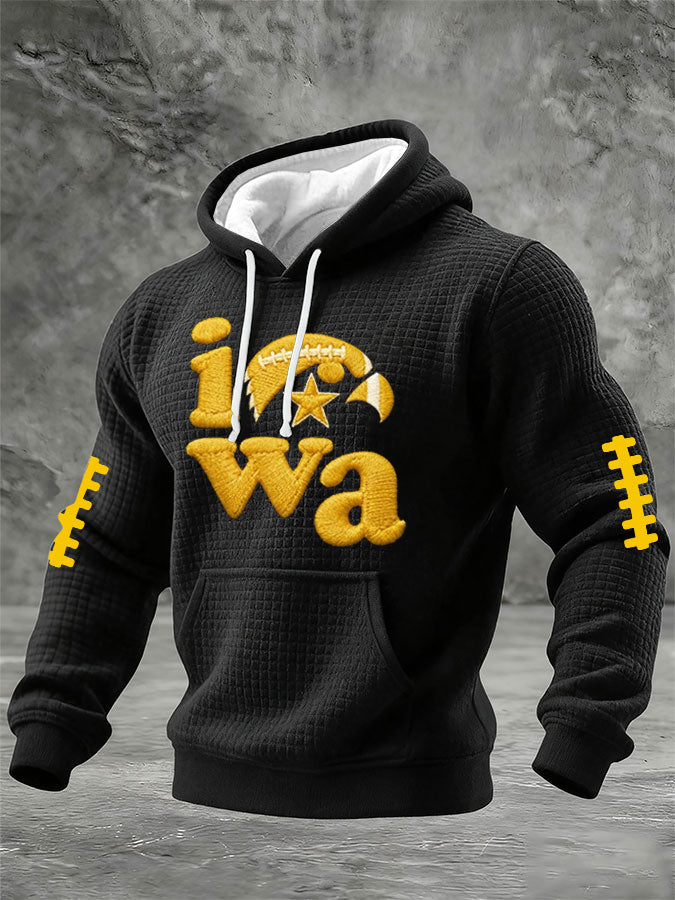 Men'S Football Printed Casual Hoodie
