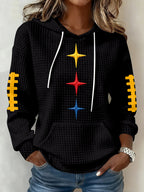 Women's Football Print Sweatshirt