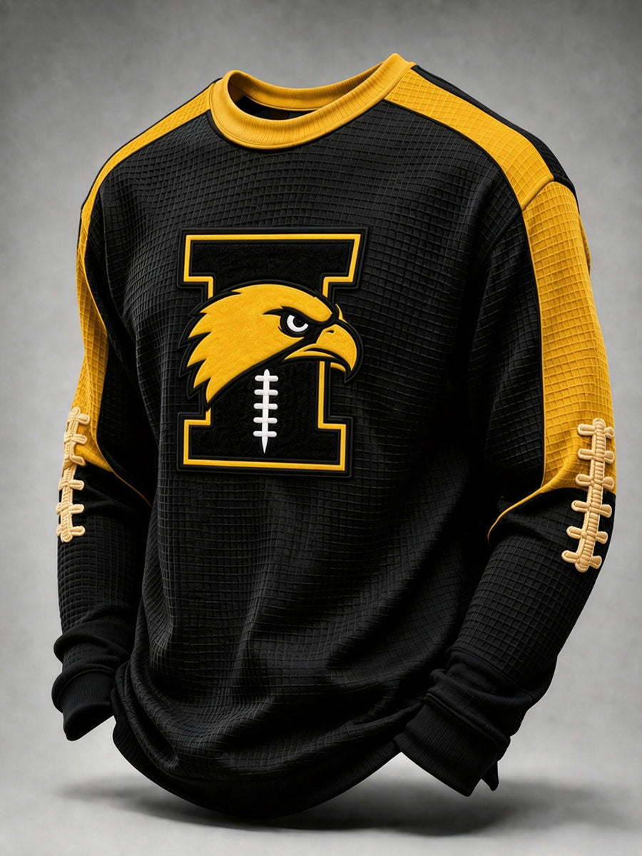 Men'S Football  Printed Waffle T-Shirt