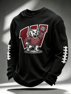 Men'S Football Printed Waffle T-Shirt