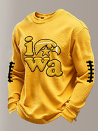 Men'S Football  Printed Waffle T-Shirt
