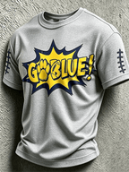 Men's Rugby Waffle Round Neck T-Shirt