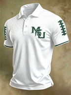 Men'S Retro Football Polo Shirt