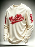 Men'S Football Printed Waffle T-Shirt