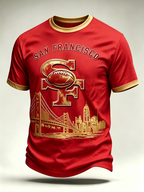 Men's Football Gameday Gift For Football Fans Casual Tee