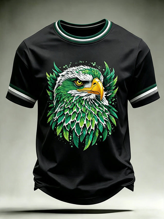 Men's Football Print Short Sleeve T-Shirt