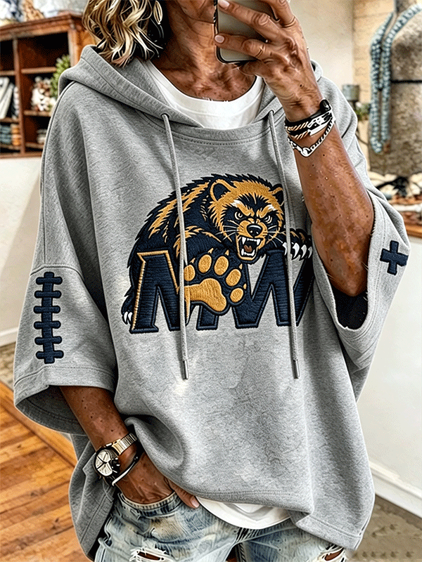 Women'S Football Sports Casual Hoodie