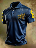 Men'S Football Printed Polo Shirt