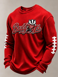 Men'S Football Printed Waffle T-Shirt