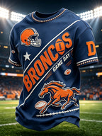 Men's Football Game Print Casual T-Shirt