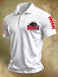 Men'S Football Printed Polo Shirt