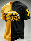 Men'S Football Print Waffle T-Shirt