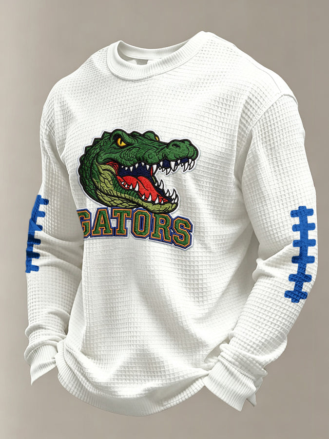 Men's Rugby Pattern Waffle T-shirt
