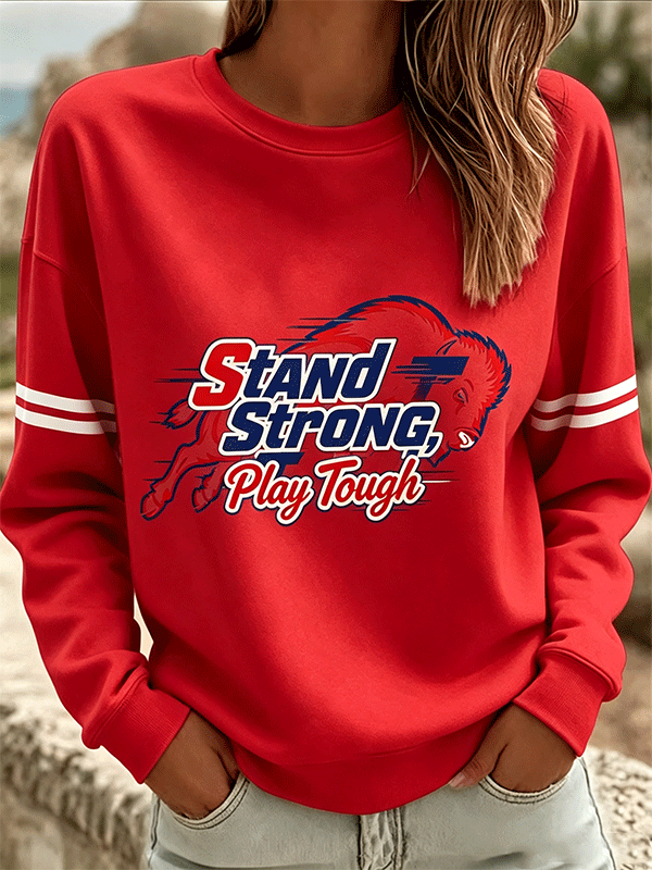 Women's Stand Strong Play Tough Football Top