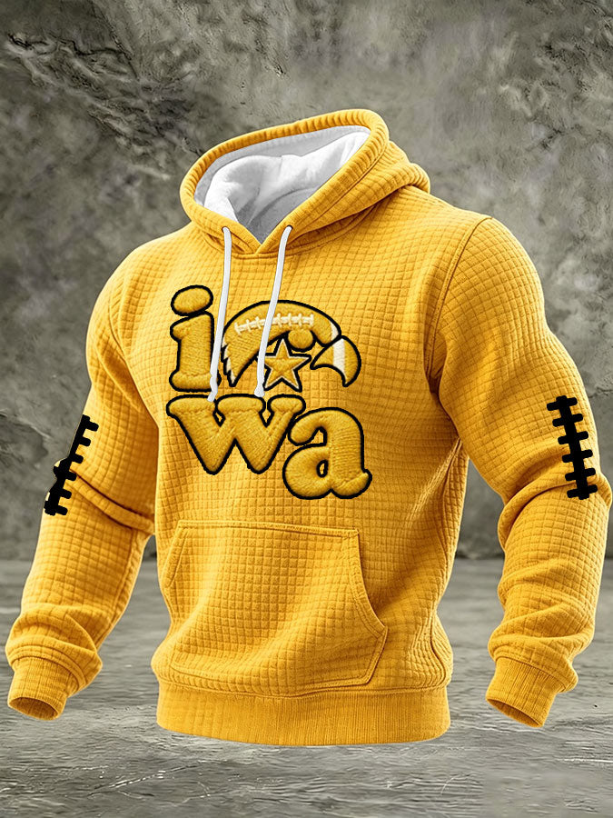 Men'S Football Printed Casual Hoodie