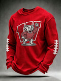 Men'S Football Printed Waffle T-Shirt