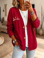 Women'S Football Fan Cardigan