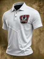 Men's Football Print Casual Printed T-shirt