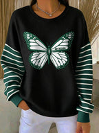 Women'S Football Print Casual Sweatshirt