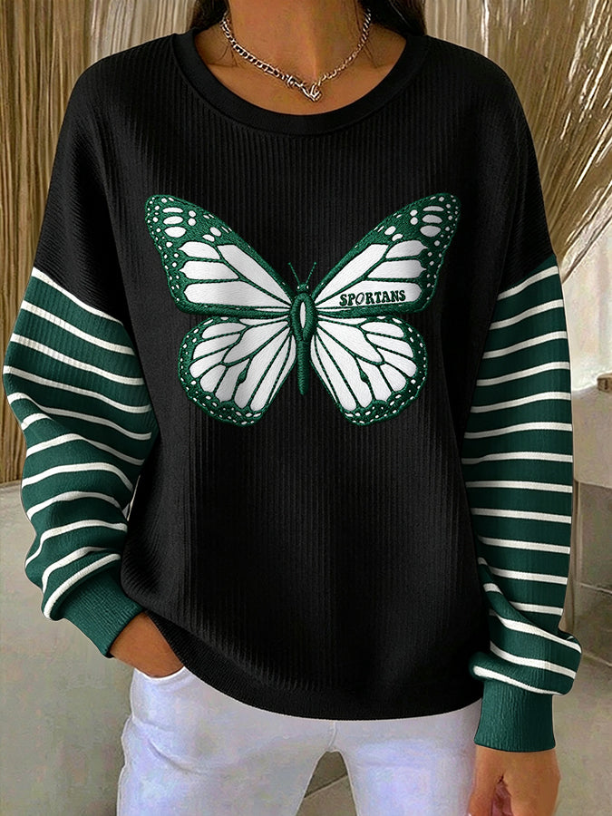 Women'S Football Print Casual Sweatshirt