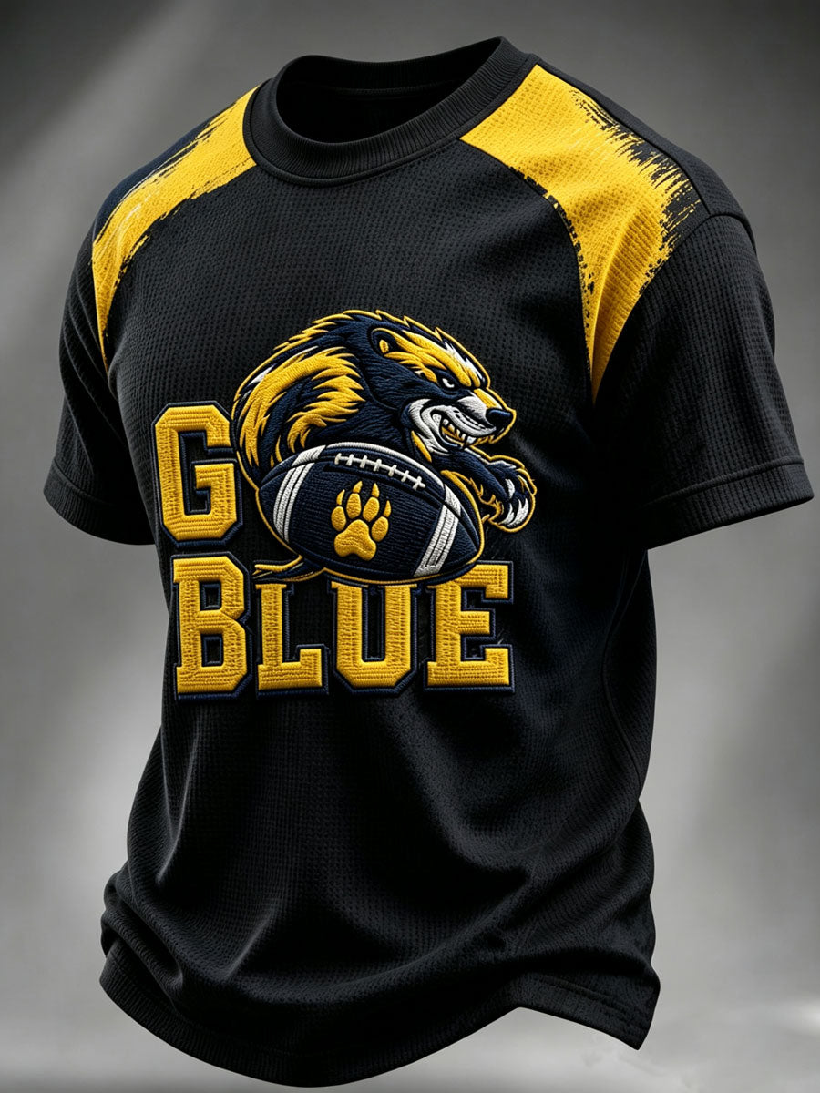Men'S Football Fan Waffle T-Shirt