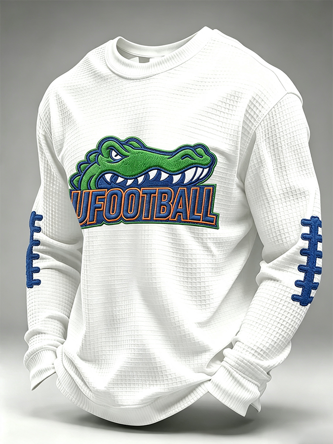 Men's Rugby Pattern Waffle T-shirt