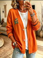 Women'S University Football Fan Cardigan