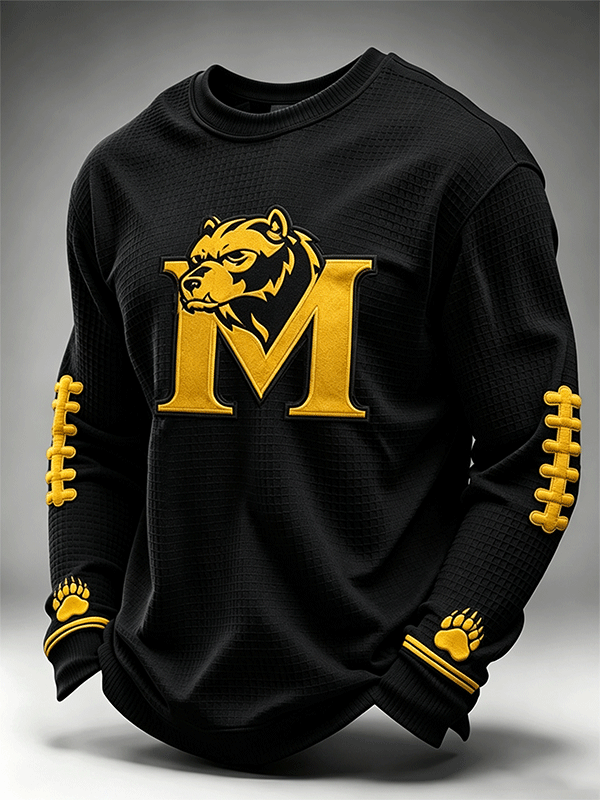 Men'S Rugby Printed Waffle T-Shirt