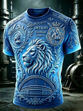 Men'S Football Fan Printed T-Shirt