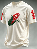 Men'S Football Print Waffle T-Shirt