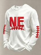 Men'S Football Printed Waffle T-Shirt
