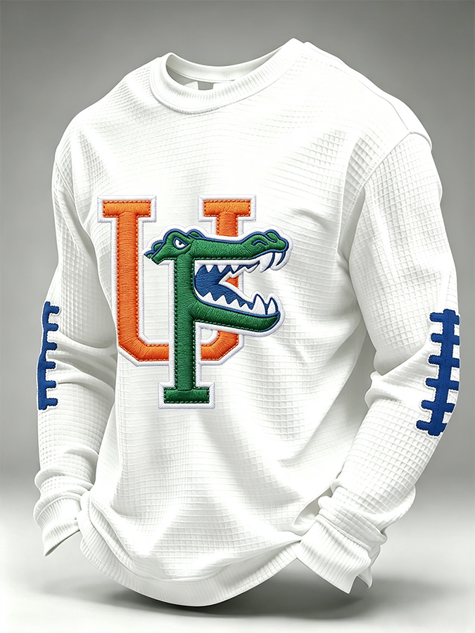 Men's Rugby Printed Round Neck T-shirt