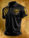 Men'S Football Printed Polo Shirt