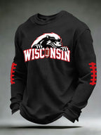 Men'S Football Printed Waffle T-Shirt