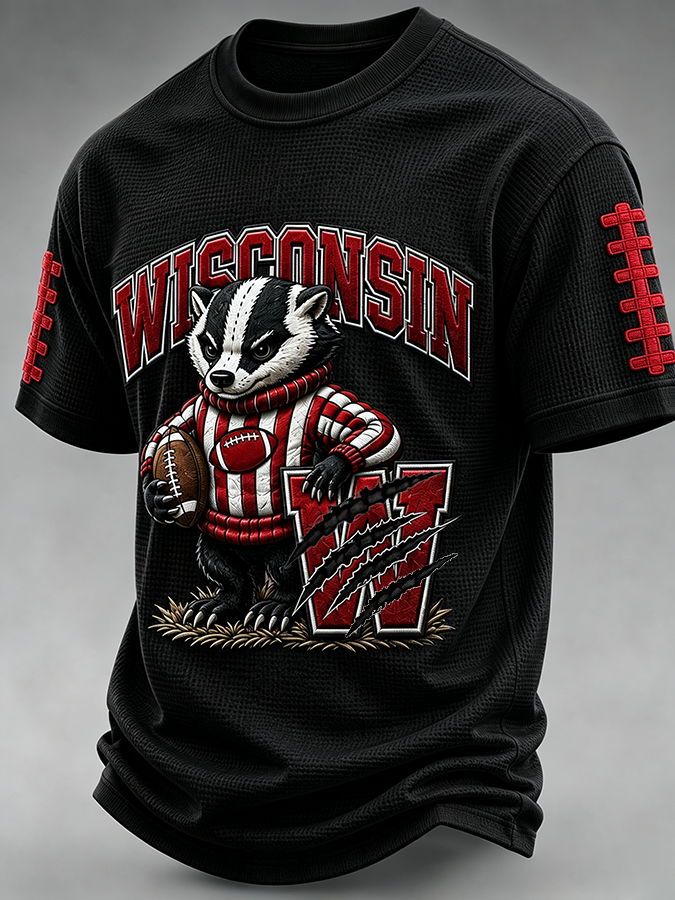 Men's Football Fan Waffle T-Shirt