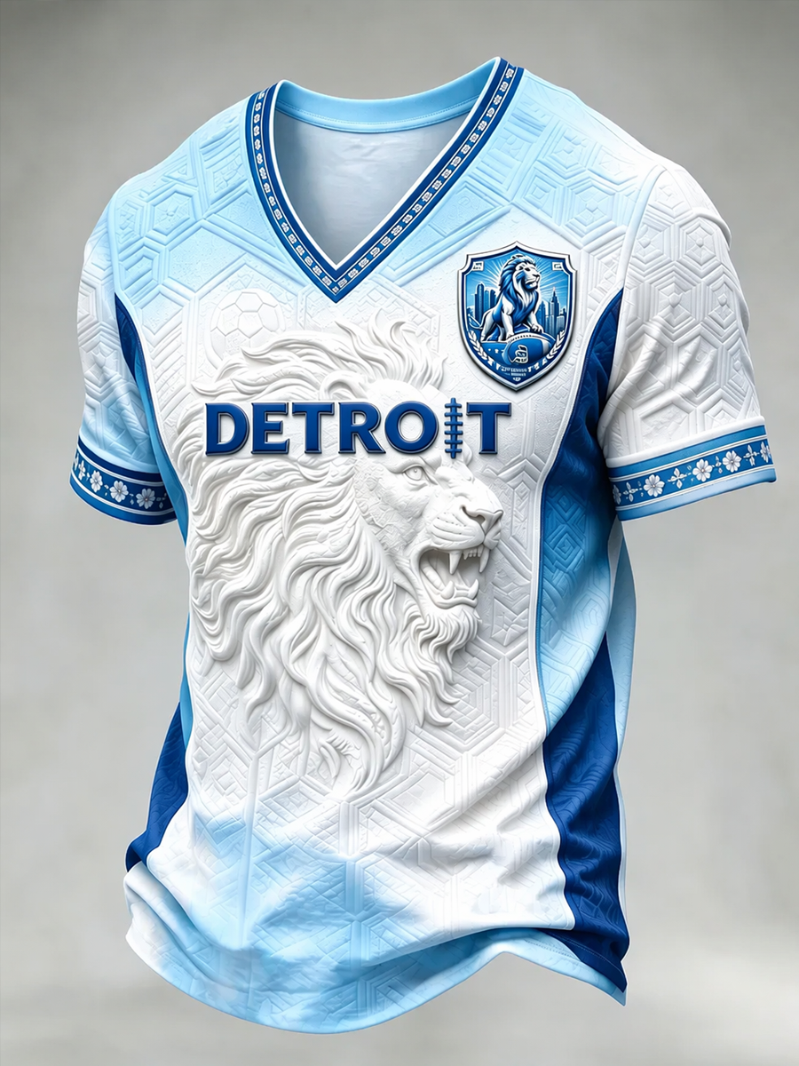 Men'S Football Fan Printed T-Shirt