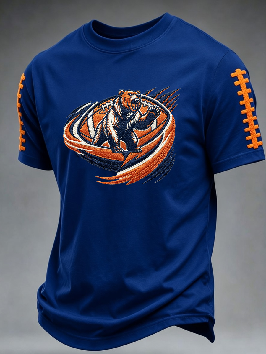 Men'S Rugby Fan Printed Casual T-Shirt
