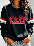 Ladies' Rugby Printed Round Neck T-Shirt