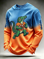 Men's Rugby Pattern Waffle T-shirt