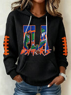 Women's Football Print Sweatshirt