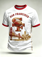 Men's Football Gameday Gift For Football Fans Casual Tee