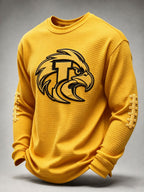 Men'S Football Fans Printed Waffle T-Shirt
