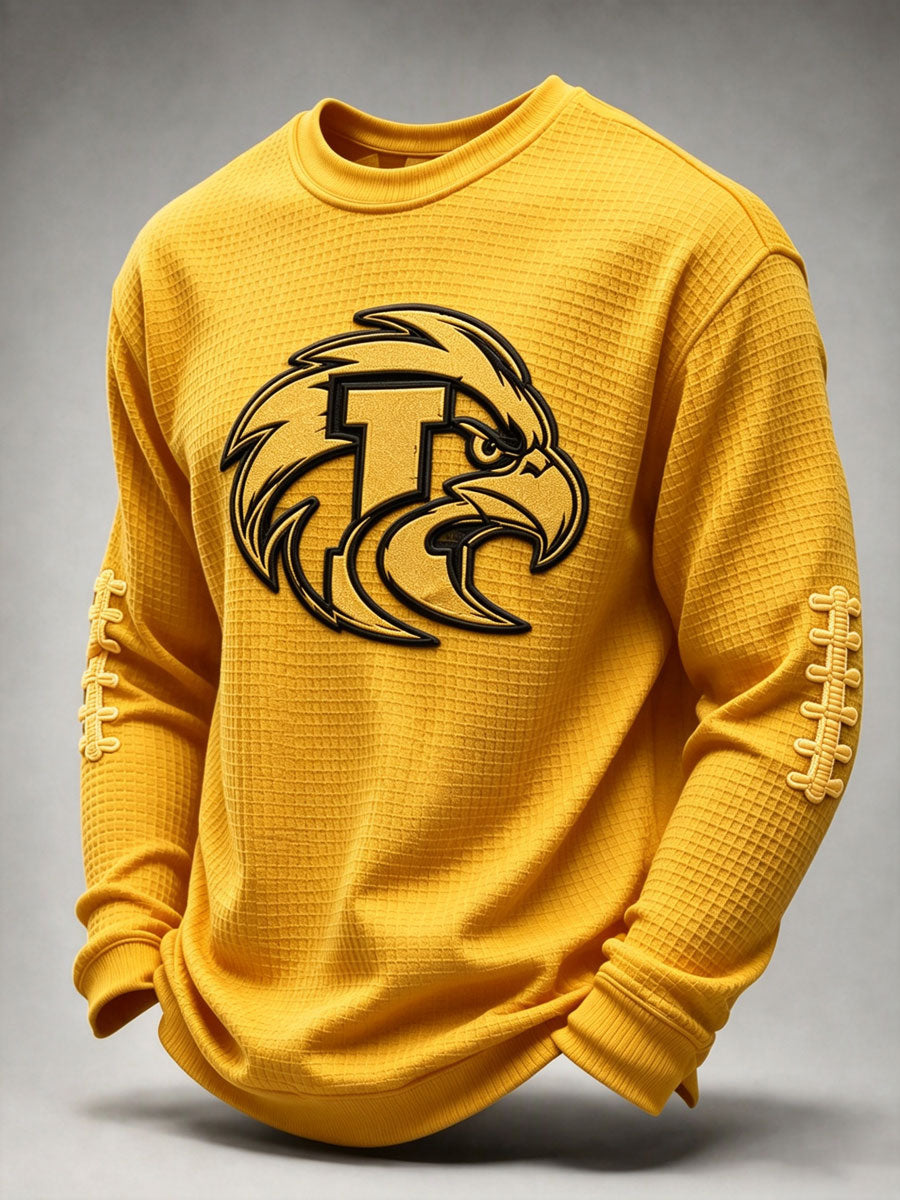 Men'S Football Fans Printed Waffle T-Shirt