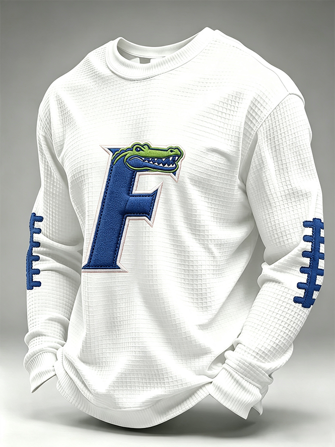 Men's Rugby Pattern Waffle T-shirt