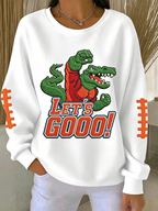 Ladies' Rugby Printed Round Neck T-Shirt