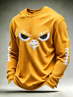 Men'S Football  Printed Waffle T-Shirt