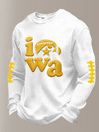 Men'S Football  Printed Waffle T-Shirt