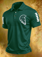 Men'S Football print Polo T-Shirt