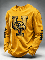 Men'S Football Fans Printed Waffle T-Shirt